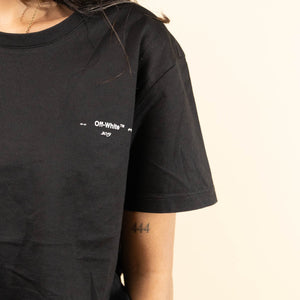Off-White Stencil Black Fuchsia Oversized T-Shirt