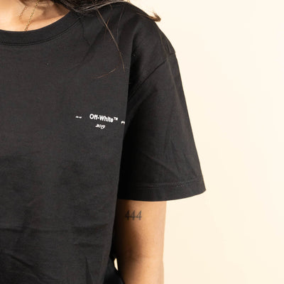 Off-White Stencil Black Fuchsia Oversized T-Shirt