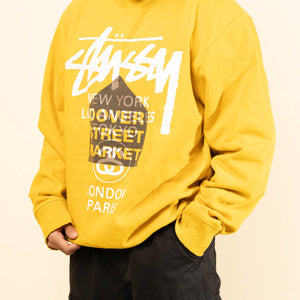 Stussy DSM World Tour Crewneck Yellow
