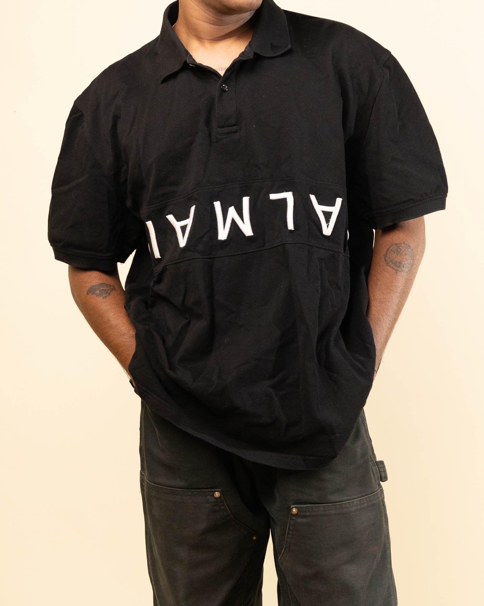 Balmain Embroidered Polo T-Shirt