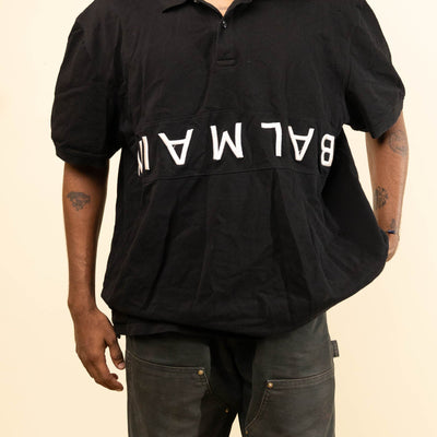 Balmain Embroidered Polo T-Shirt