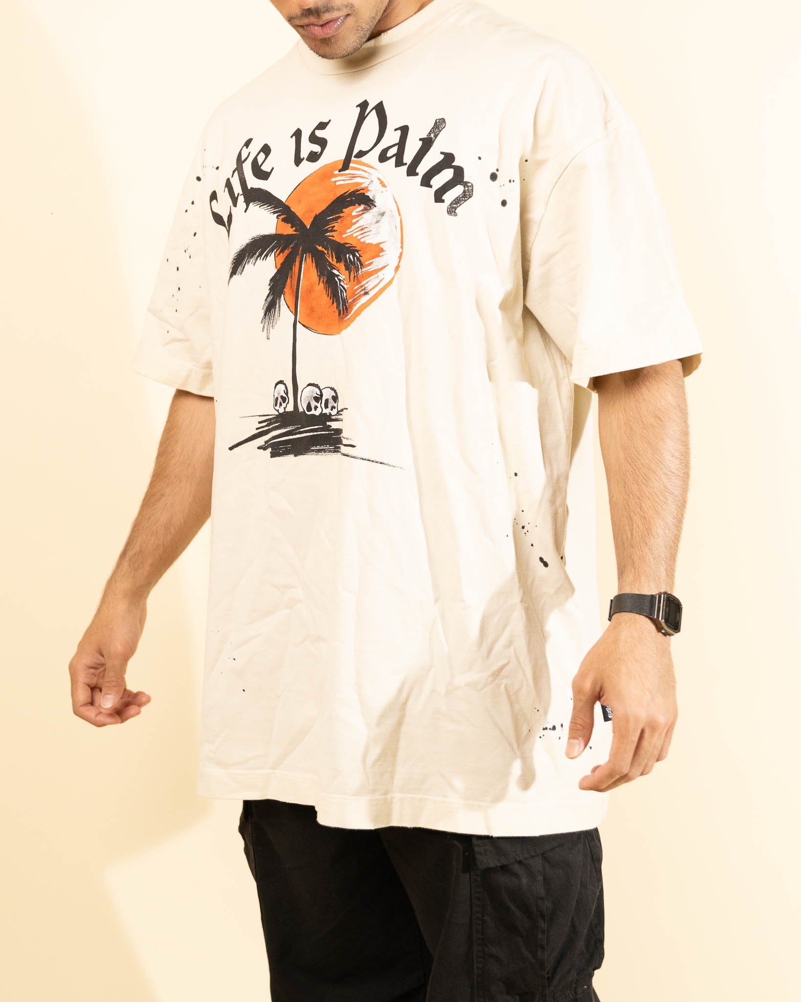 Palm Angels Slogan Print T-Shirt