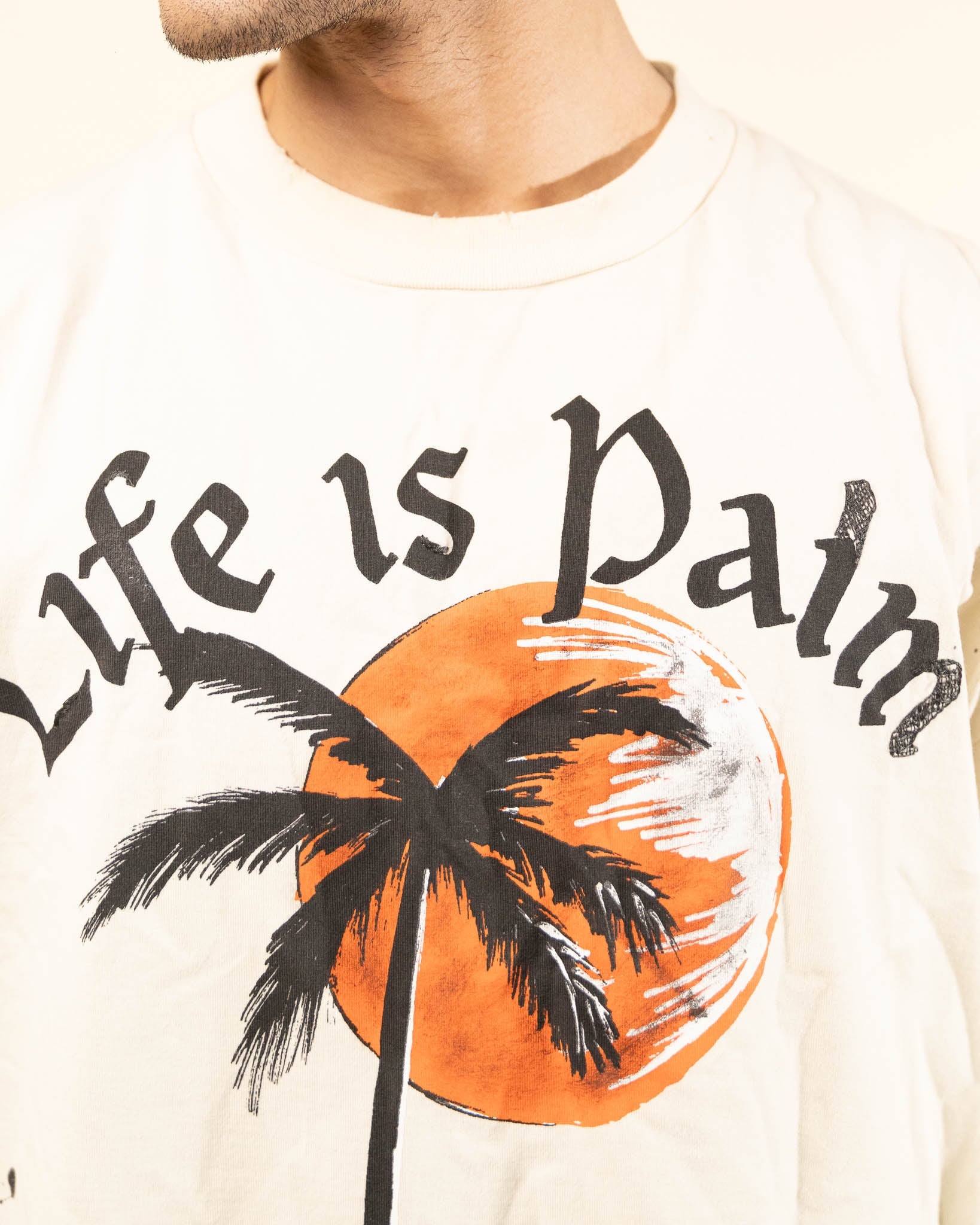 Palm Angels Slogan Print T-Shirt