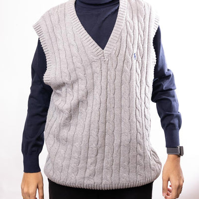 Polo Ralph Lauren Cable-Knit Vest - Grey