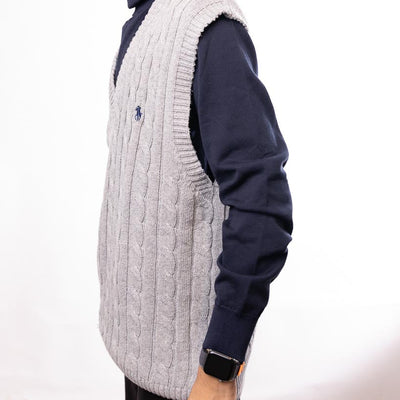 Polo Ralph Lauren Cable-Knit Vest - Grey