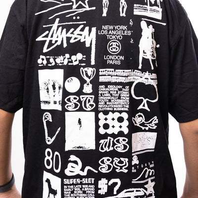 Stussy Unisex Black Sara T-Shirt - Black