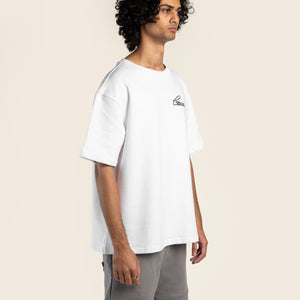 WHITE SIGNATURE TEE