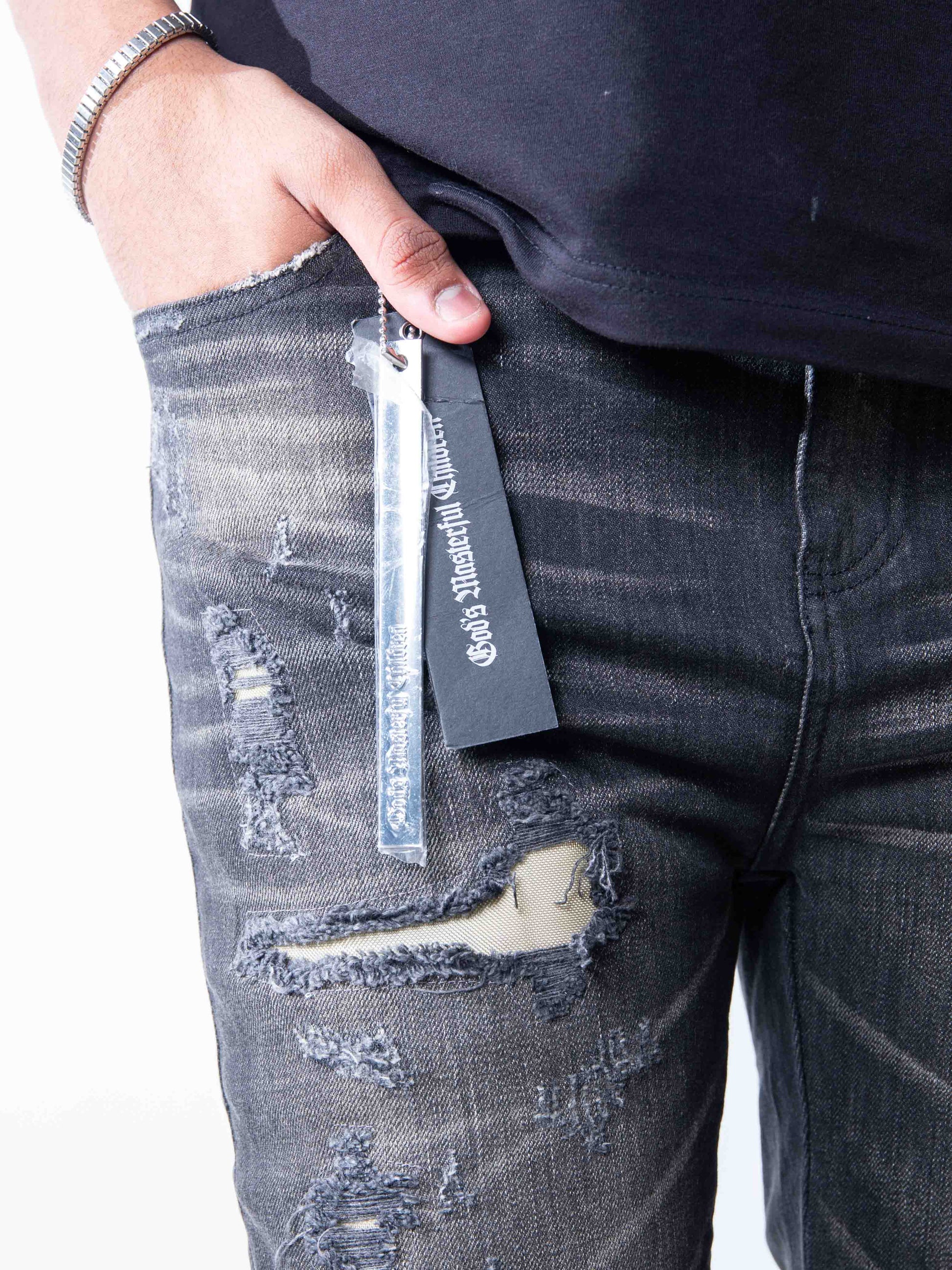 God's Masterful Children Metallo Jeans Black