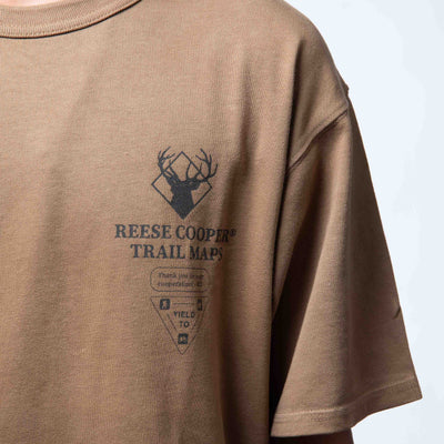 Reese Cooper Trail Maps T-Shirt - Ochre