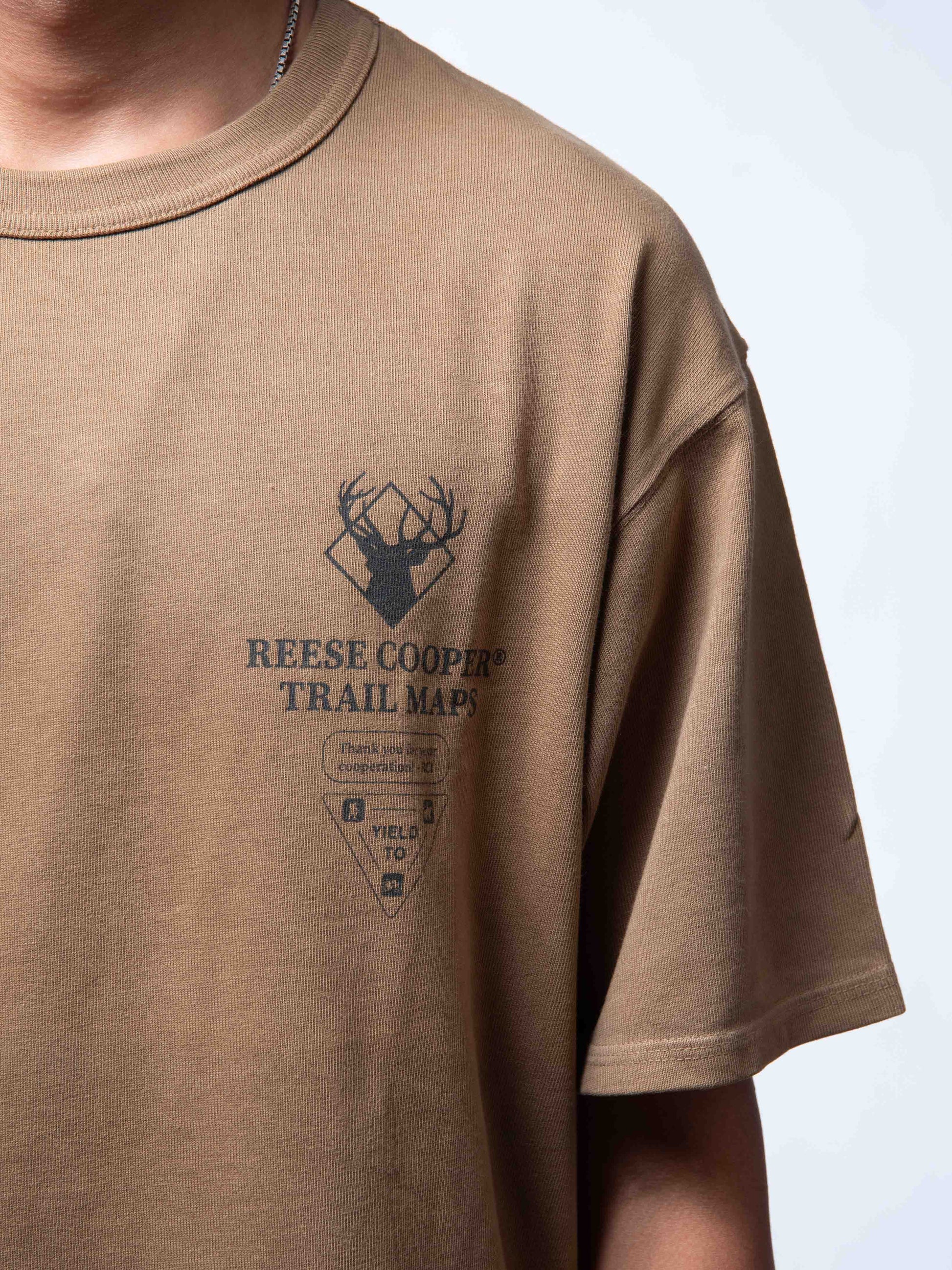 Reese Cooper Trail Maps T-Shirt - Ochre