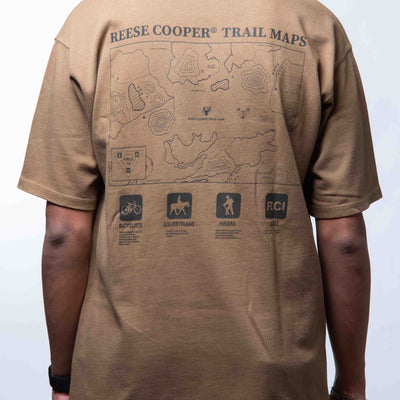 Reese Cooper Trail Maps T-Shirt - Ochre