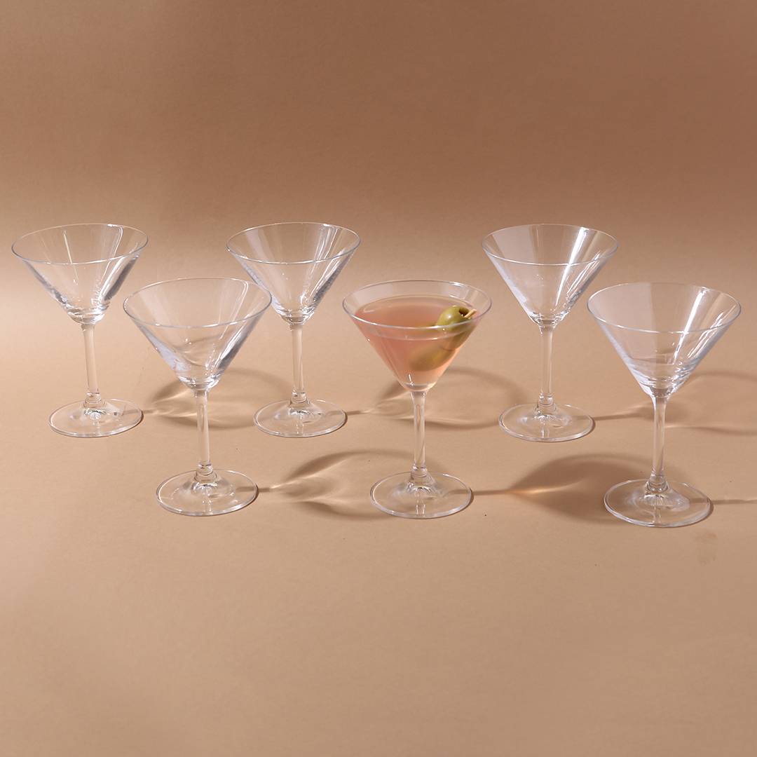 Modena Martini Glass 210 ml (Set of 6)