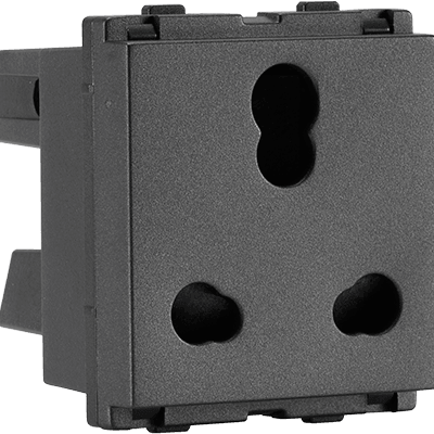3 Pin Combined Shuttered Socket