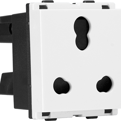 3 Pin Combined Shuttered Socket