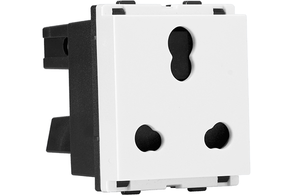 3 Pin Combined Shuttered Socket
