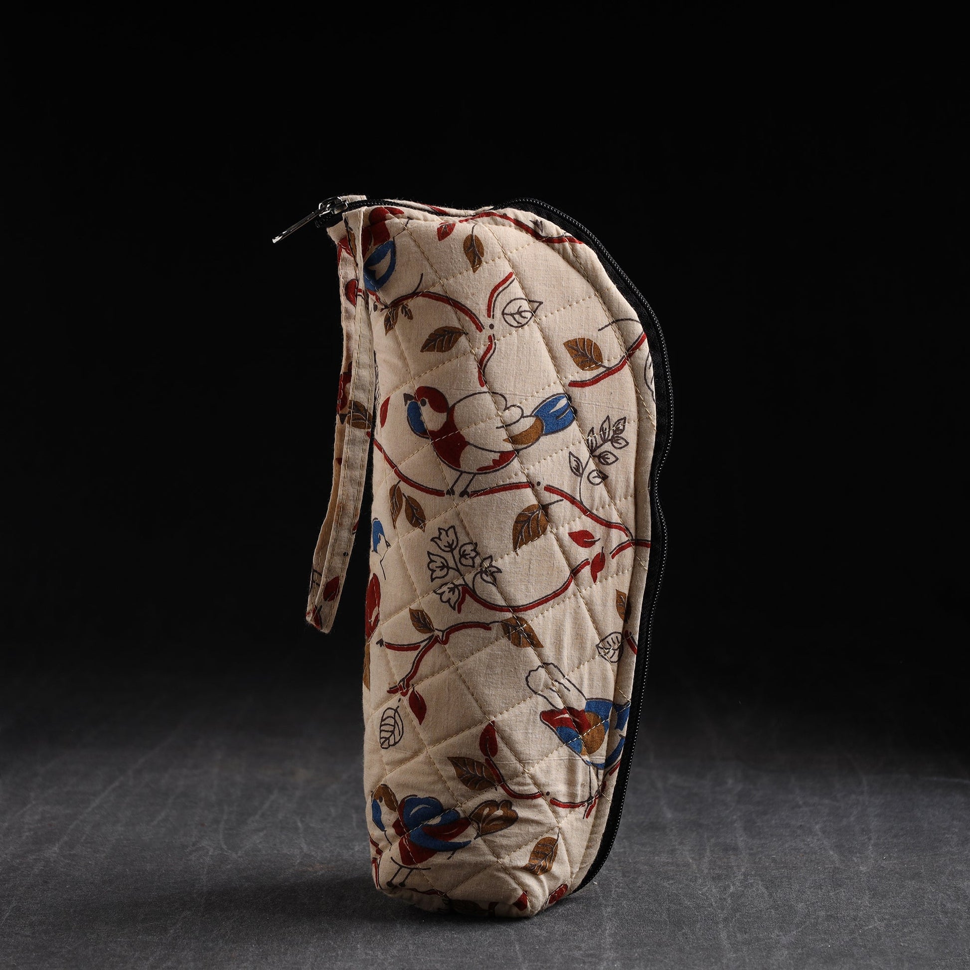 Beige - Handmade Cotton 1L Water Bottle Cover 10