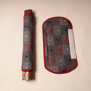 Bengal Kantha Work Handmade Fridge Handle Cover (Set of 2) 21