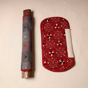Bengal Kantha Work Handmade Fridge Handle Cover (Set of 2) 21