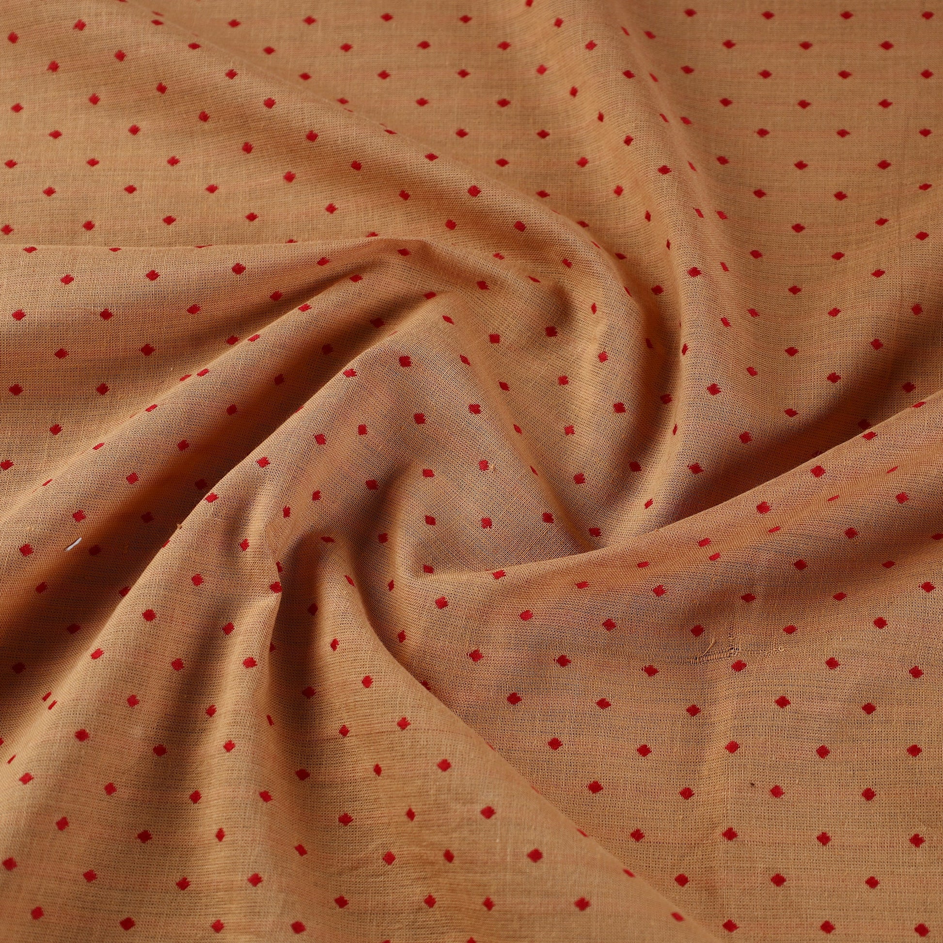 Brown - Jacquard Prewashed Cotton Fabric 05