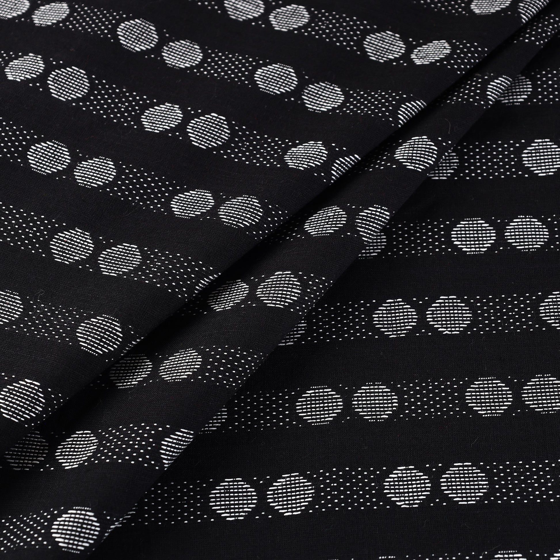 Black - Prewashed Cotton Jacquard Fabric 11