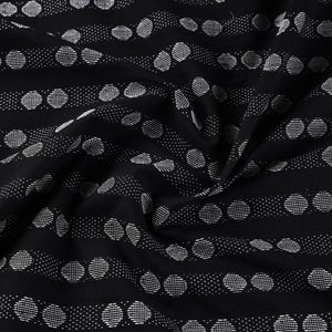 Black - Prewashed Cotton Jacquard Fabric 11
