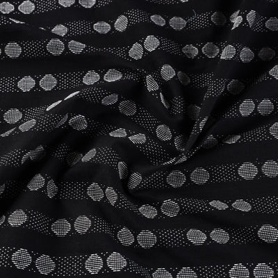 Black - Prewashed Cotton Jacquard Fabric 11