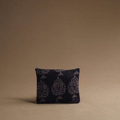 Black - Handmade Cotton Multipurpose Utility Pouches (set of 3) 20