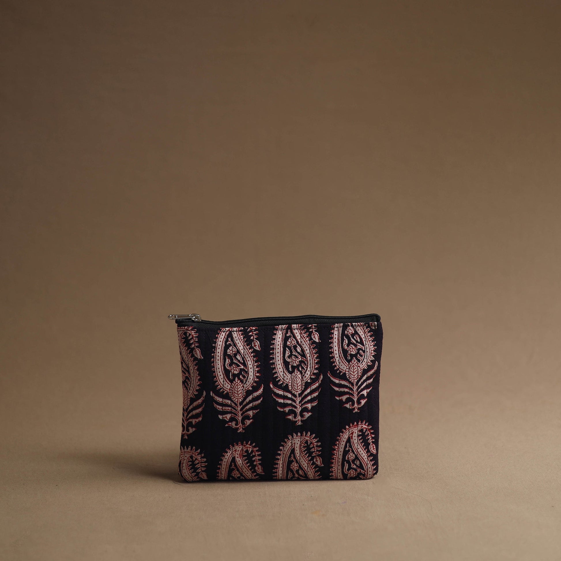 Black - Handmade Cotton Multipurpose Utility Pouches (set of 3) 22