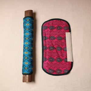 Bengal Kantha Work Handmade Fridge Handle Cover (Set of 2) 31