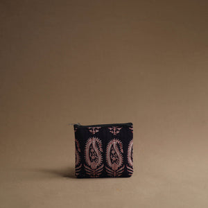 Black - Handmade Cotton Multipurpose Utility Pouches (set of 3) 22