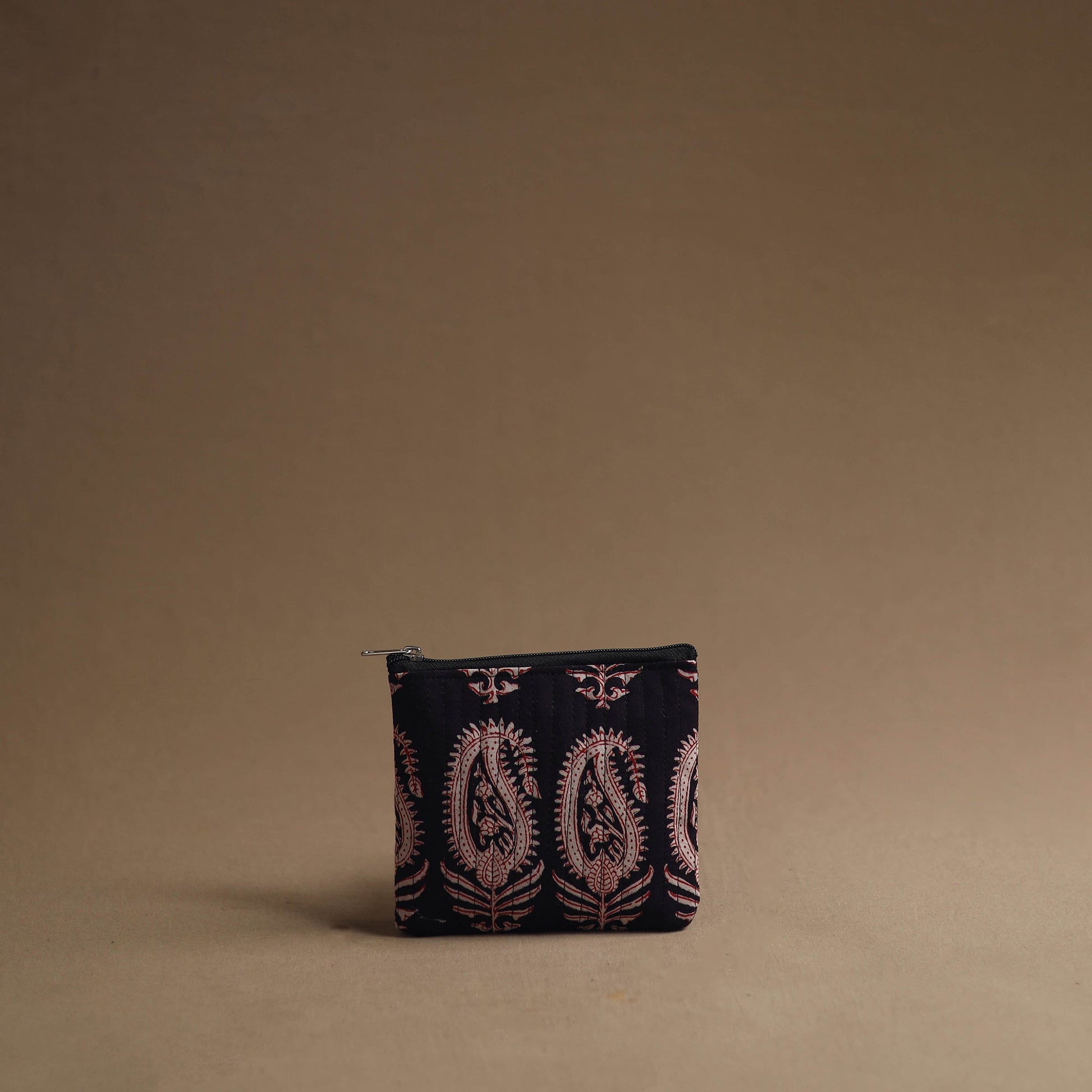 Black - Handmade Cotton Multipurpose Utility Pouches (set of 3) 22