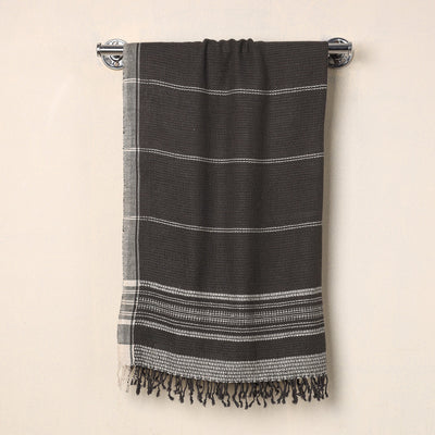 Black - Organic Kala Cotton Pure Handloom Towel