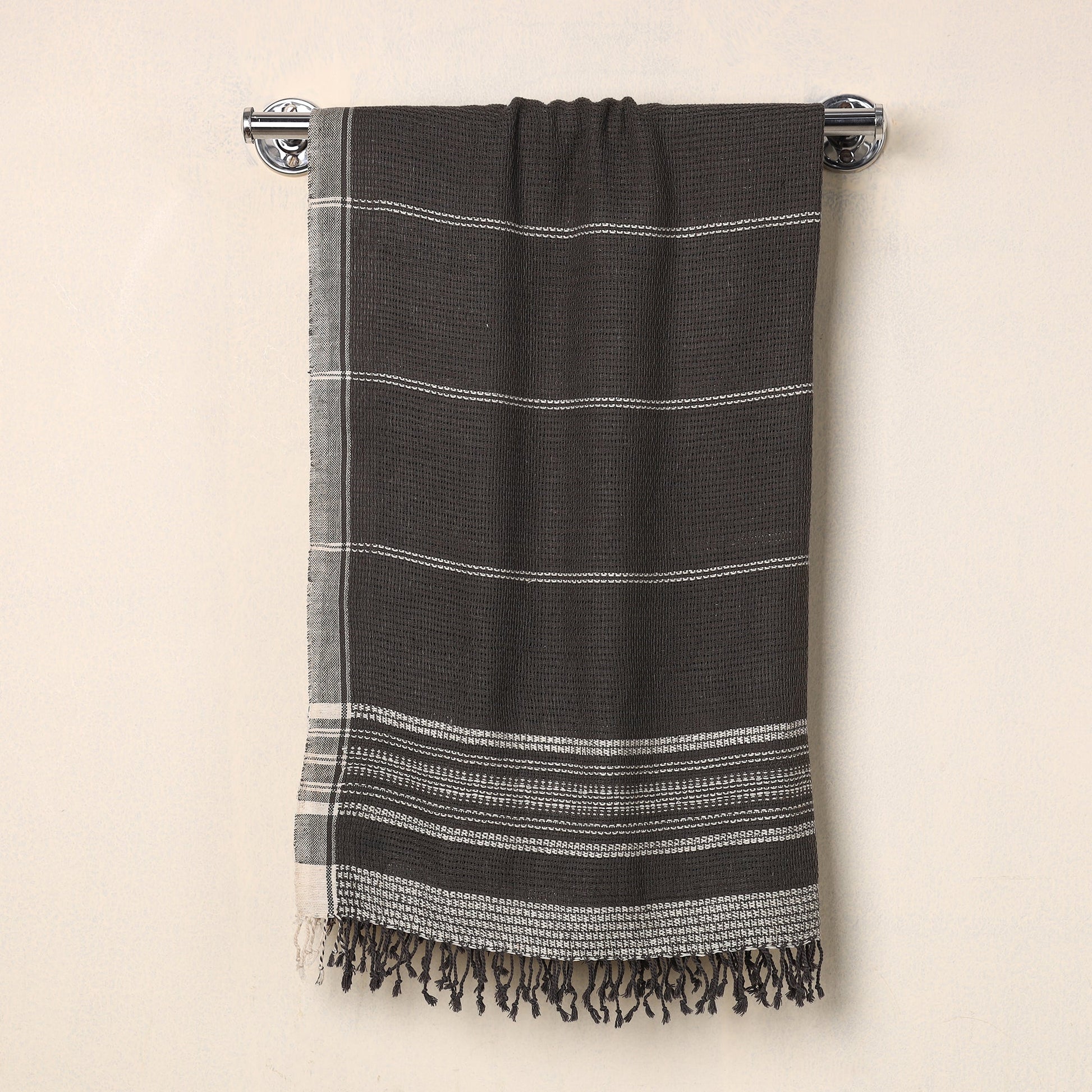 Black - Organic Kala Cotton Pure Handloom Towel