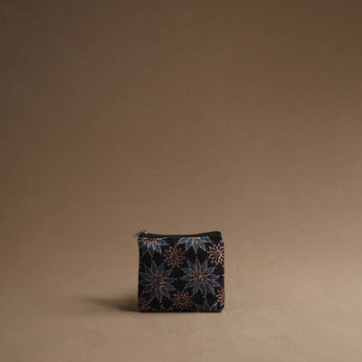 Black - Handmade Cotton Multipurpose Utility Pouches (set of 3) 25