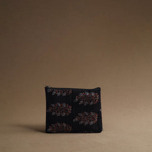 Black - Handmade Cotton Multipurpose Utility Pouches (set of 3) 29
