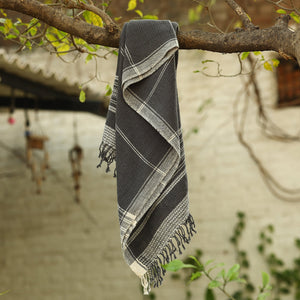 Black - Organic Kala Cotton Pure Handloom Towel
