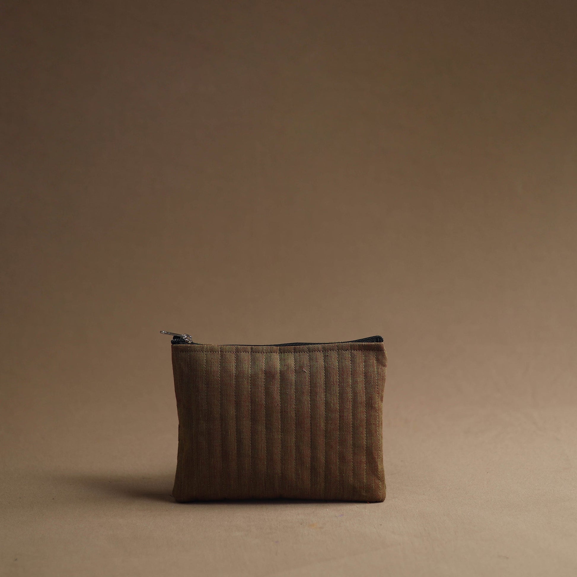 Brown - Handmade Cotton Multipurpose Utility Pouches (set of 3) 32