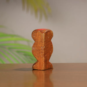 Beautiful Handpainted Burdwan Wood Owl Sculpture Set (Tiny,Set of 2) 28