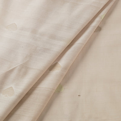 Beige - Godavari Jamdani Multicolor Lotus Thread Buti Handloom Cotton Fabric