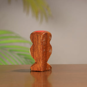Beautiful Handpainted Burdwan Wood Owl Sculpture Set (Tiny,Set of 2) 28