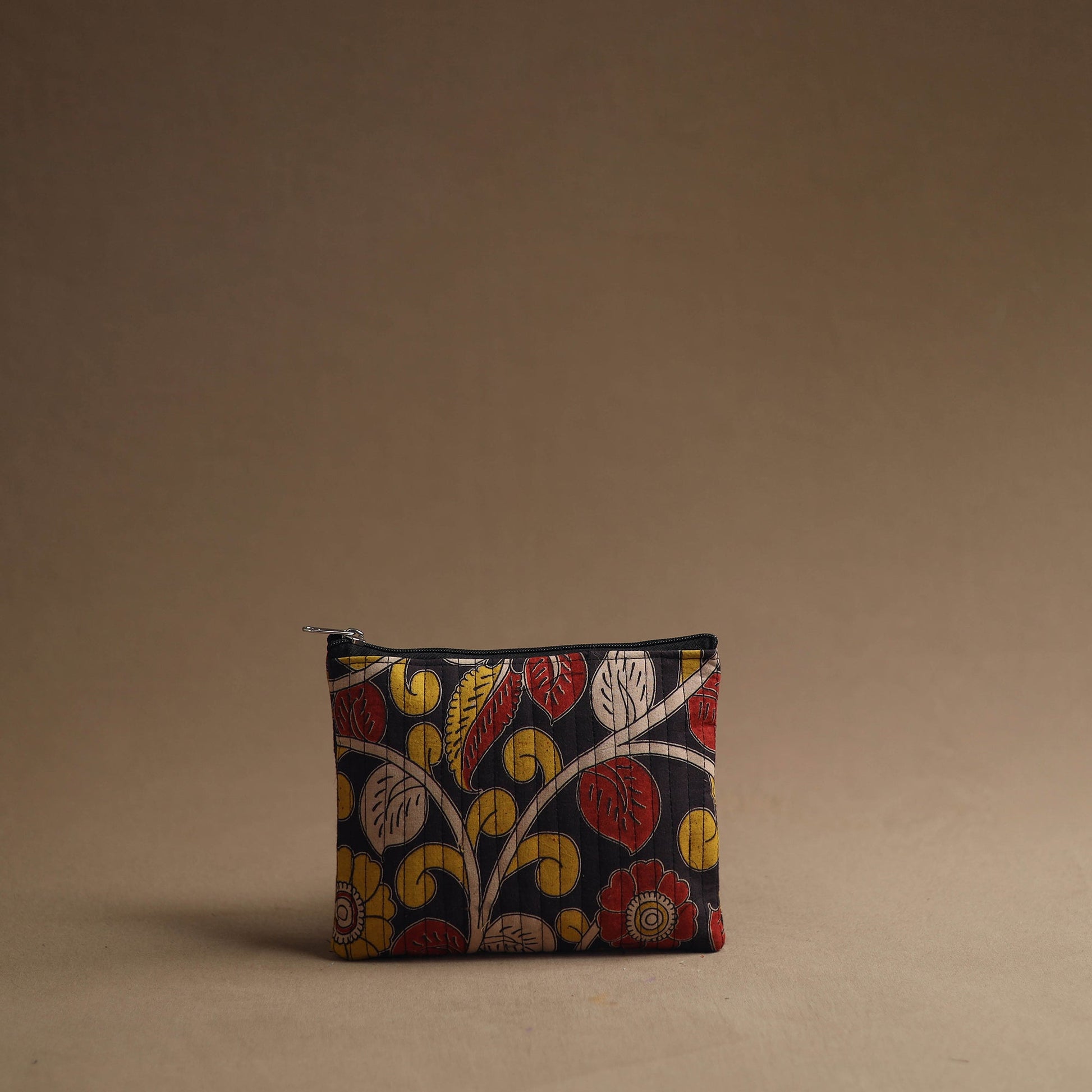 Black - Handmade Cotton Multipurpose Utility Pouches (set of 3) 35