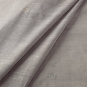 Brown - Godavari Jamdani Pan Zari Buti Handloom Cotton Fabric