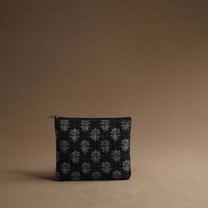 Black - Handmade Cotton Multipurpose Utility Pouches (set of 3) 39
