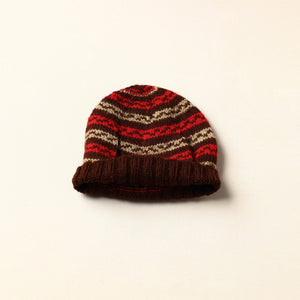 Brown - Kumaun Hand Knitted Woolen Cap