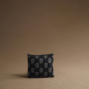 Black - Handmade Cotton Multipurpose Utility Pouches (set of 3) 39