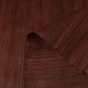 Brown - Bhagalpuri Handwoven Pure Desi Tussar Silk Fabric 09