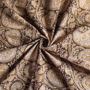 Beige - Original Pedana Kalamkari Block Printed Cotton Table Cover (46 x 43 in)