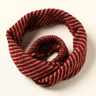 Brown - Kumaun Hand Knitted Woolen Neck Warmer