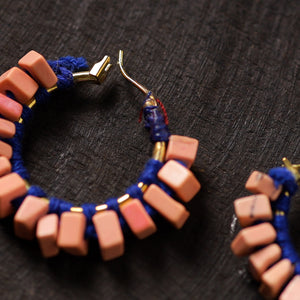 Aakriti Handmade Thread & Stone Work Earrings 02