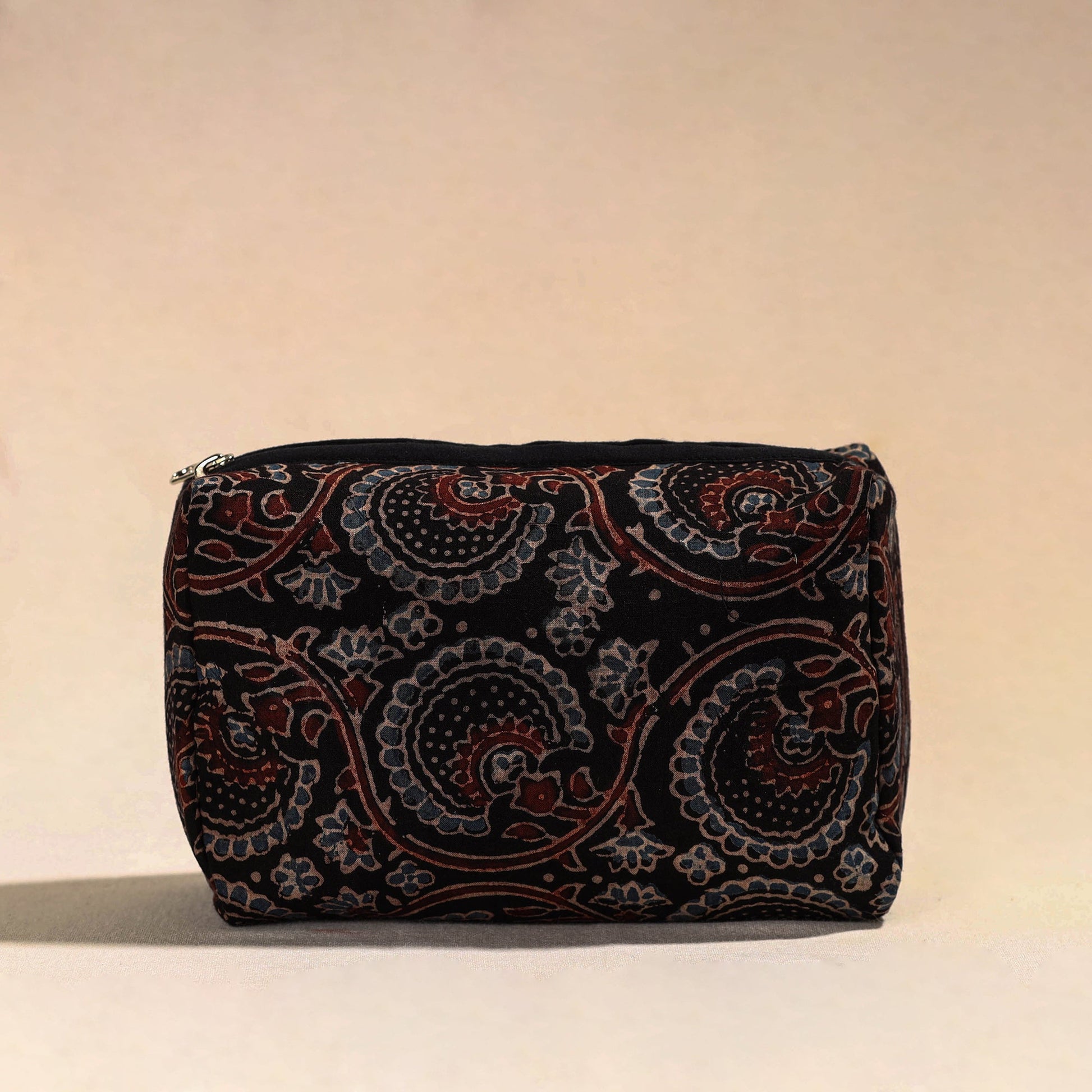 Black - Handmade Cotton Toiletry Pouch 02